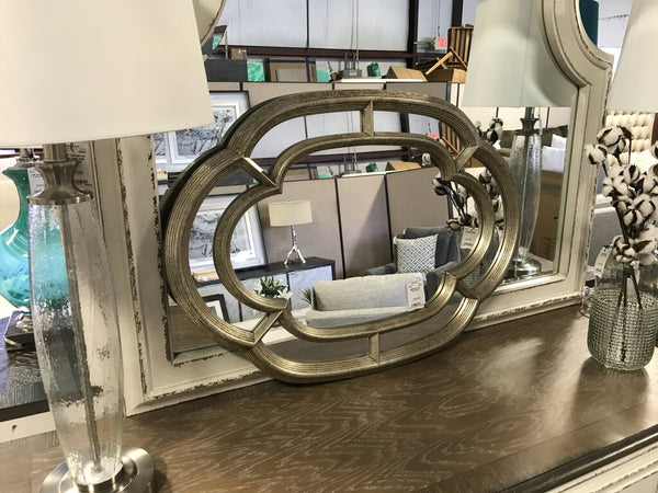 Silver Oval Mirror