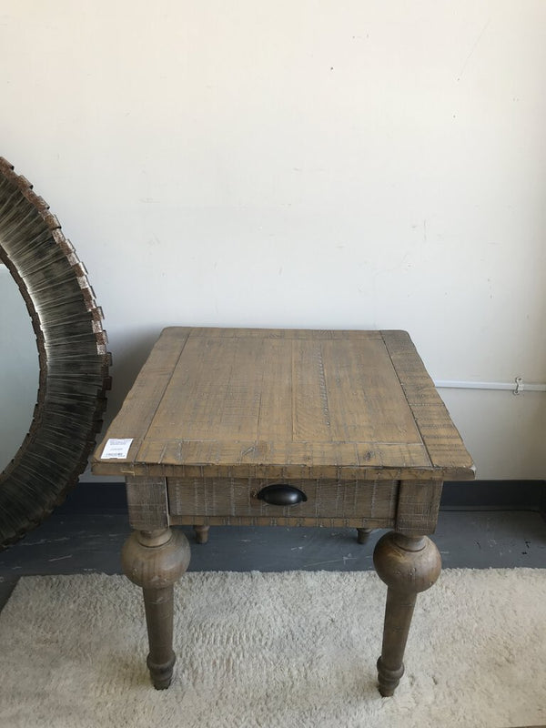 Turn Leg End Table- Emerald Home