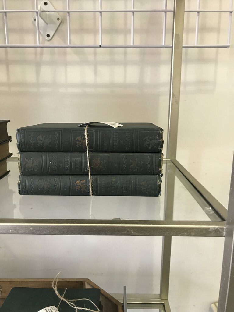 Green Vintage Staging Books (Set of 3)