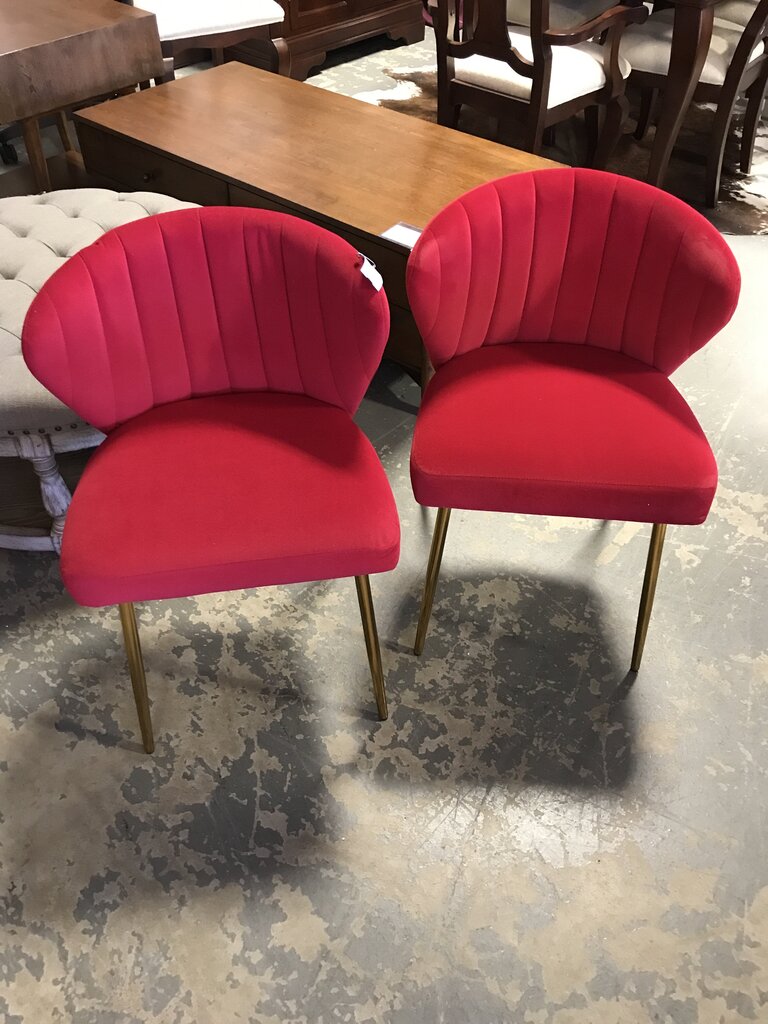 Milia Dining Chair Set of 2- RED