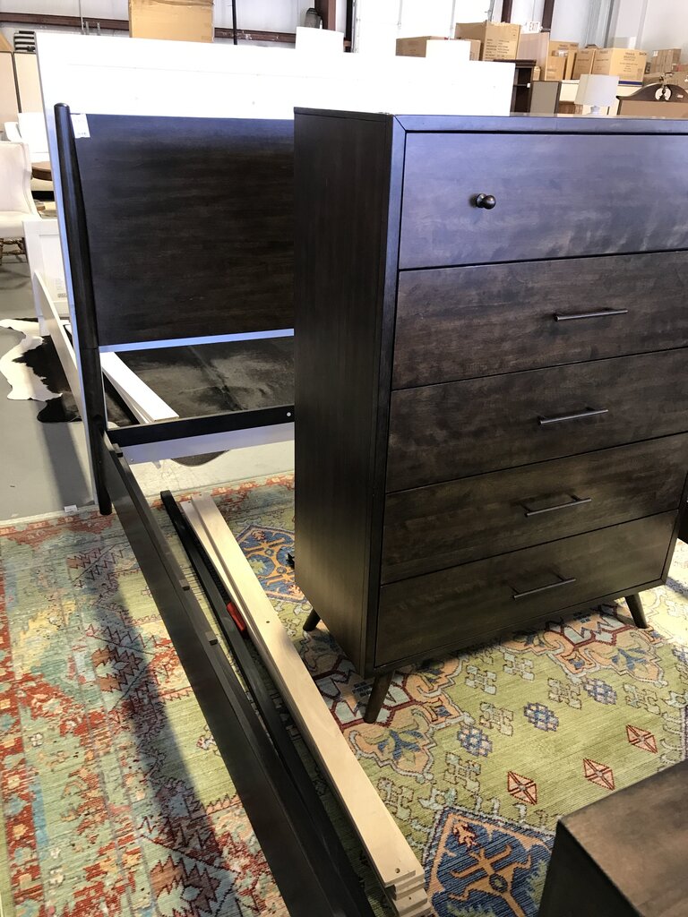 MCM Dark Walnut Bed- Queen