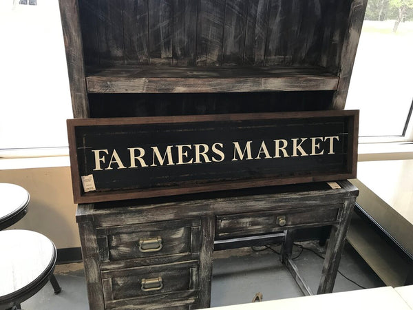 Farmers Market Wood Sign
