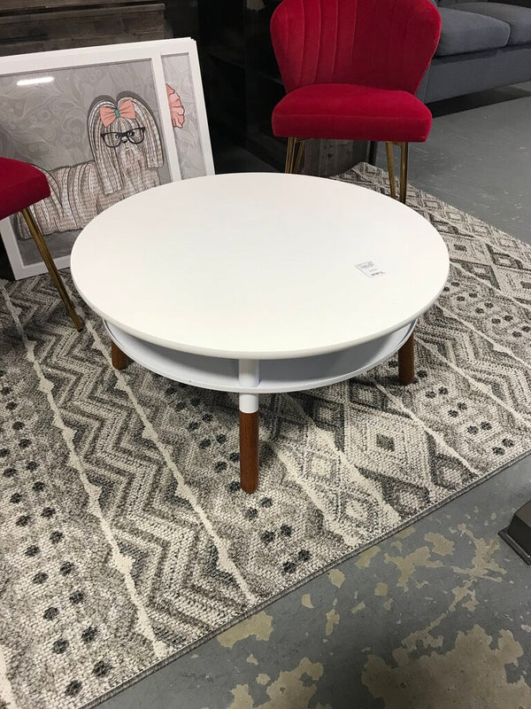 Small Round White Coffee Table