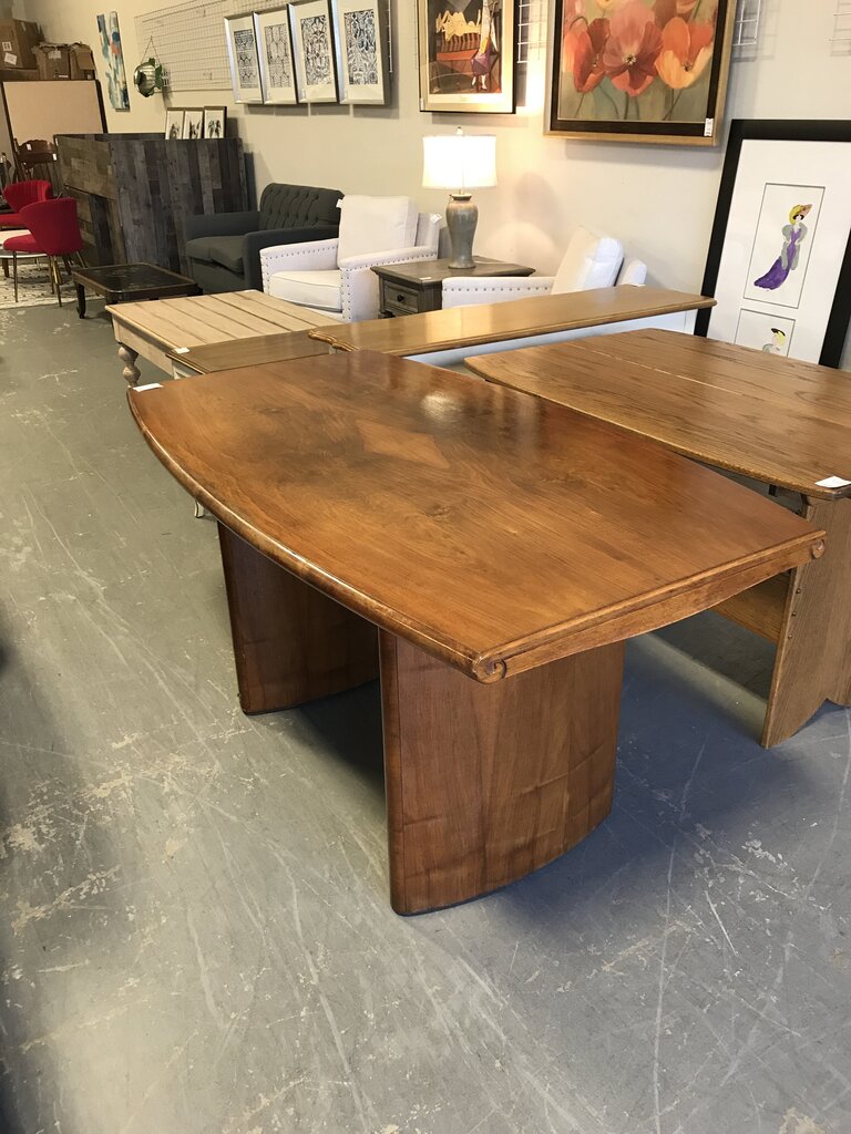 Double Pedestal Table (as-is Veneer)