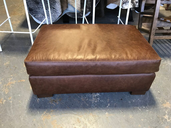 Magnolia Home Leather Ottoman