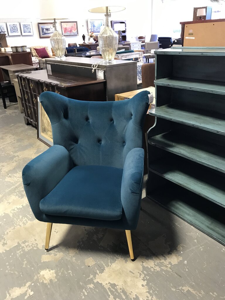 Danel Accent Chair- Teal (As-is)