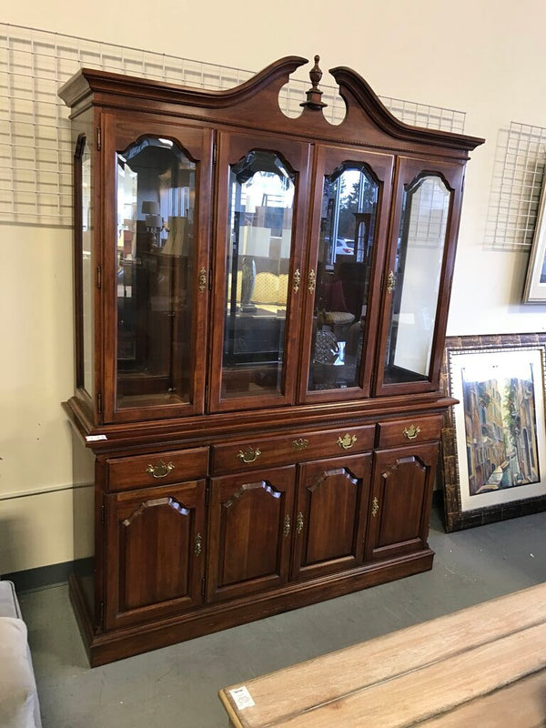 Dark Stain China Cabinet