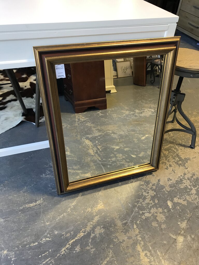 27" X 33" Gold Framed Mirror