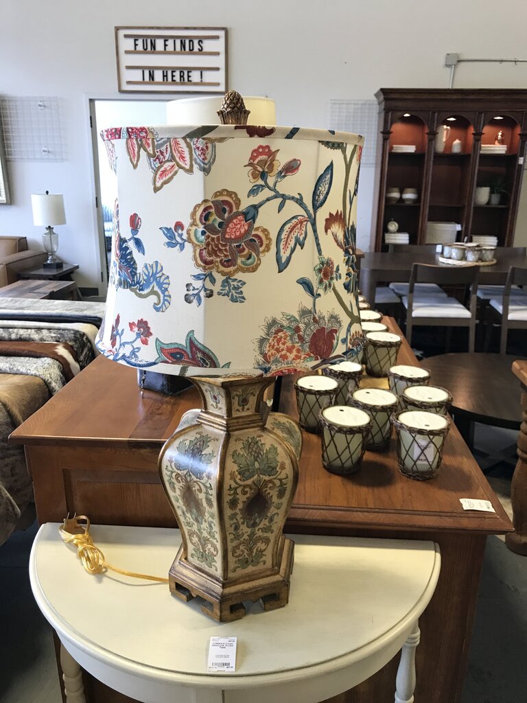 Ornate Floral Lamp Paisley Shade