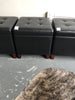 Black Square Storage Ottoman