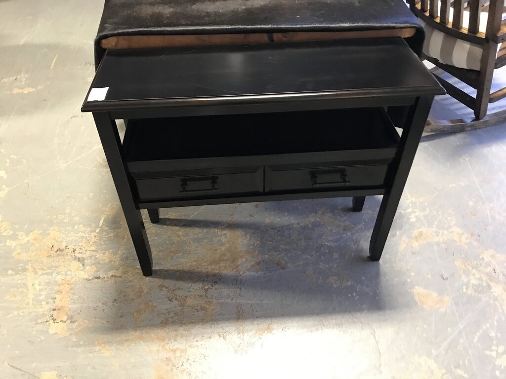 Darkwood Entry Table w/ 2 Drawers