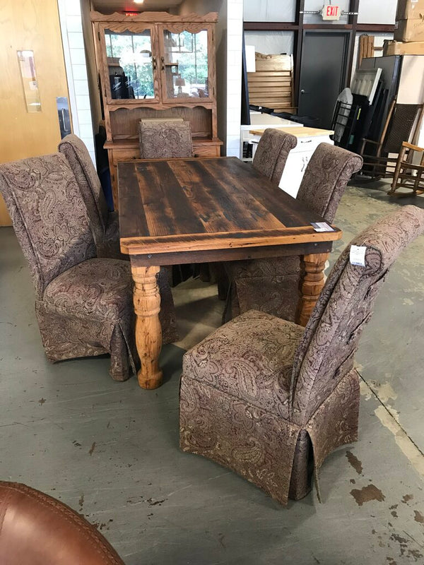 Set of 6 Paisley Upholstered Chairs