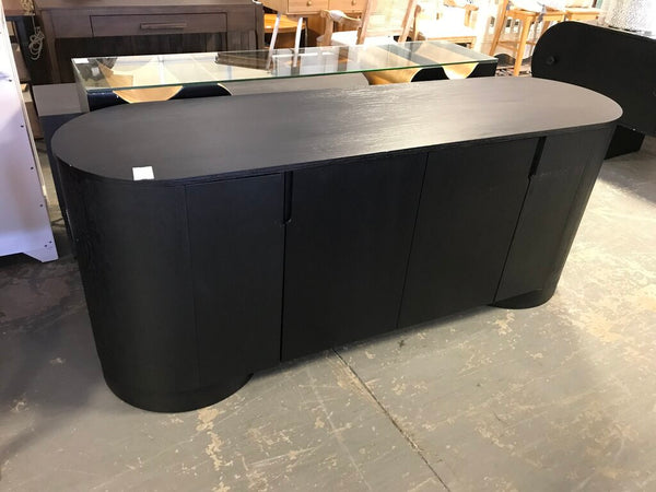 Derby Oval 4 Door Wood Console
