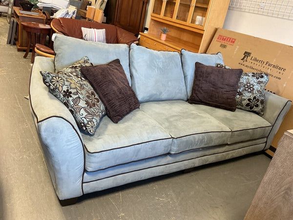 Blue 3 Cushion Sofa