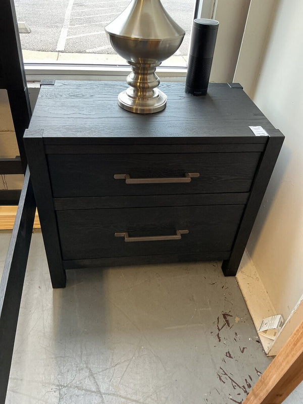 Boho Black Nightstand