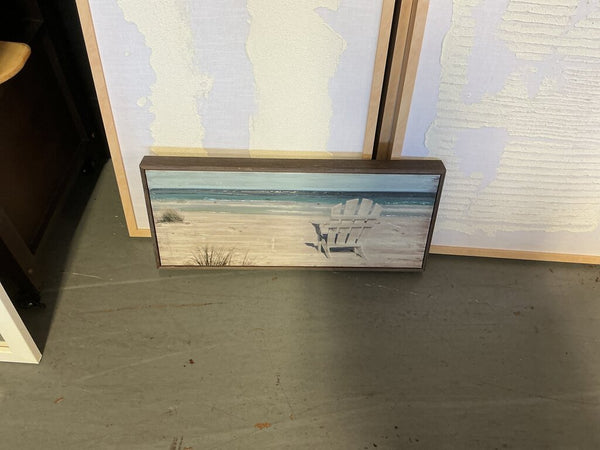 Small Framed Beach Canvas