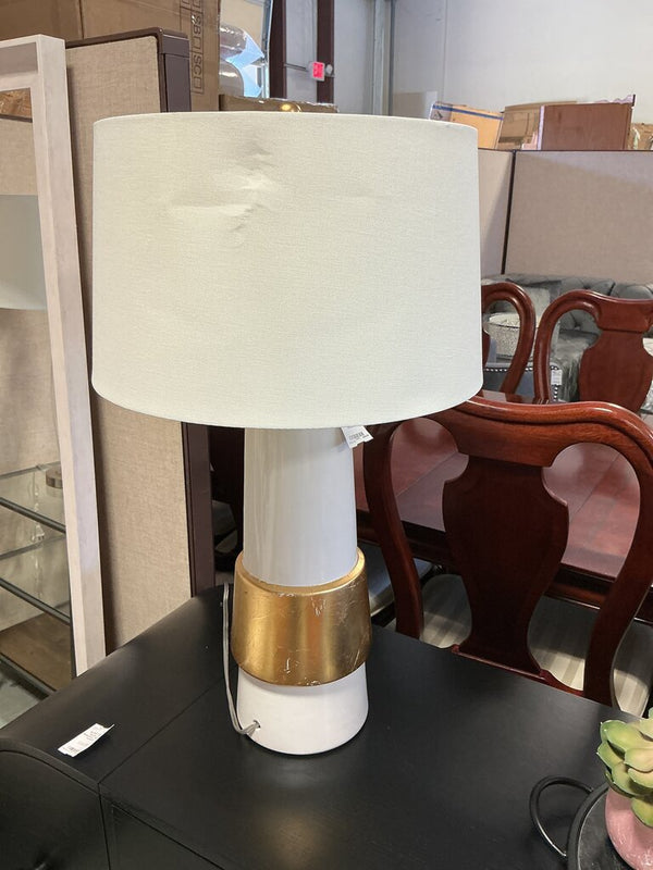Gold/Cream Table Lamp (as-is)