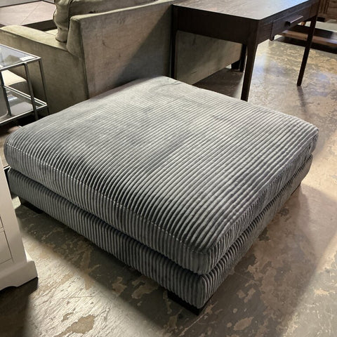Brinsley 45"W Modern Corduroy Square Cocktail Ottoman