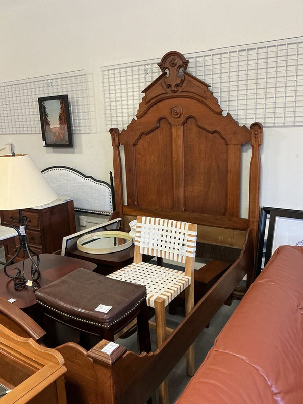 Early 1900's Eastlake Bed (Full)W/ Stool