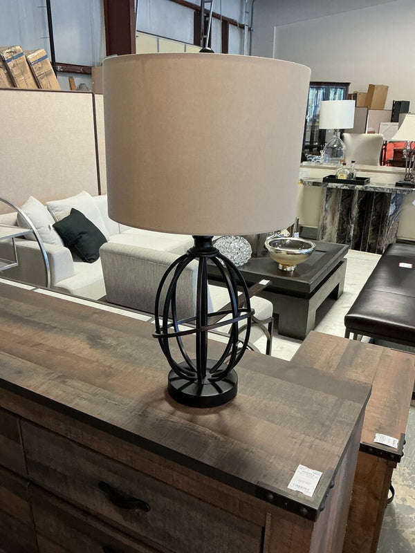 Black Metal Spherical Lamp