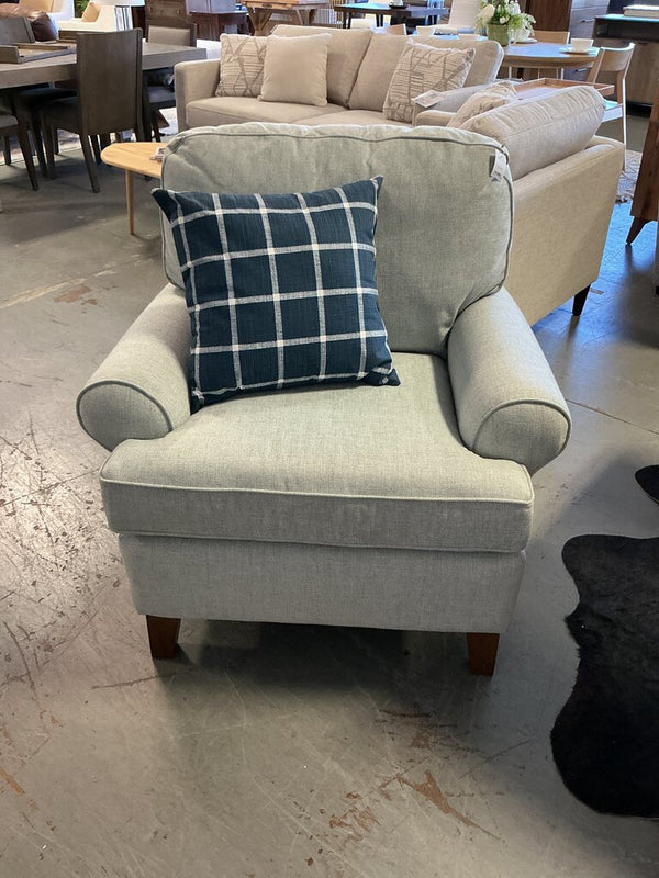 Light Blue/Green Armchair