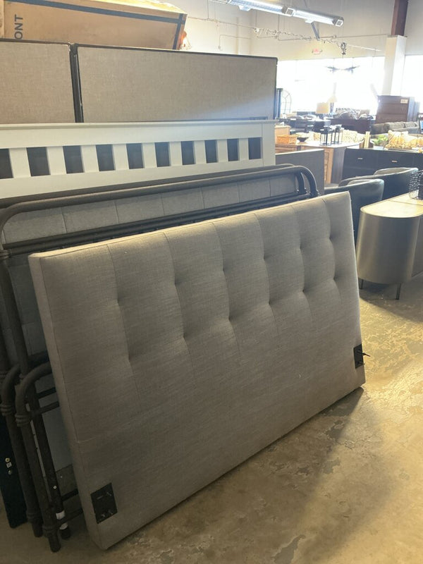 Grey Upholstered Headboard
