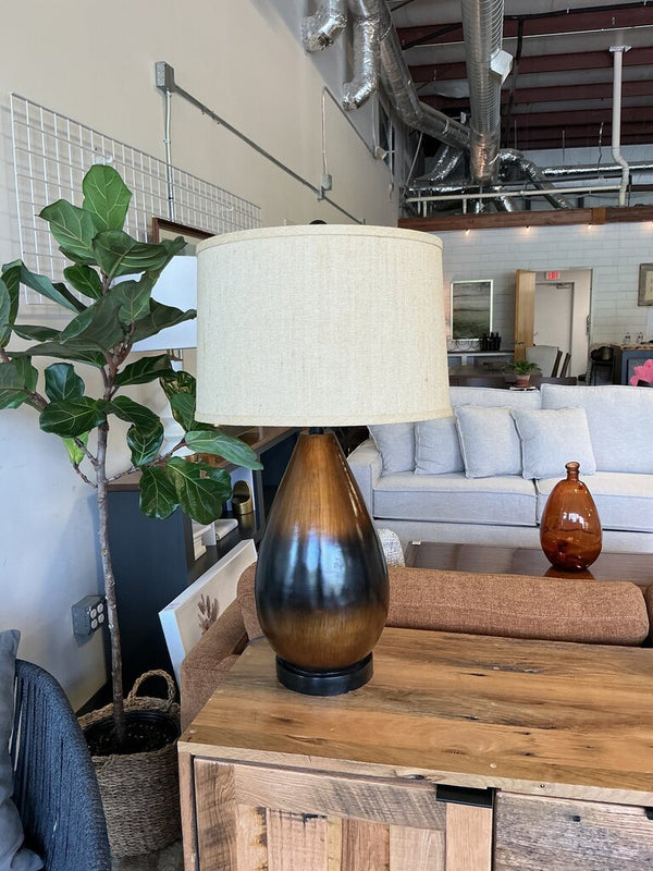 Black & Tan Ombre Lamp