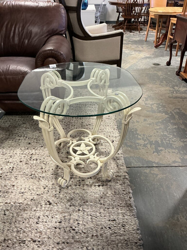 Small Glass End Table