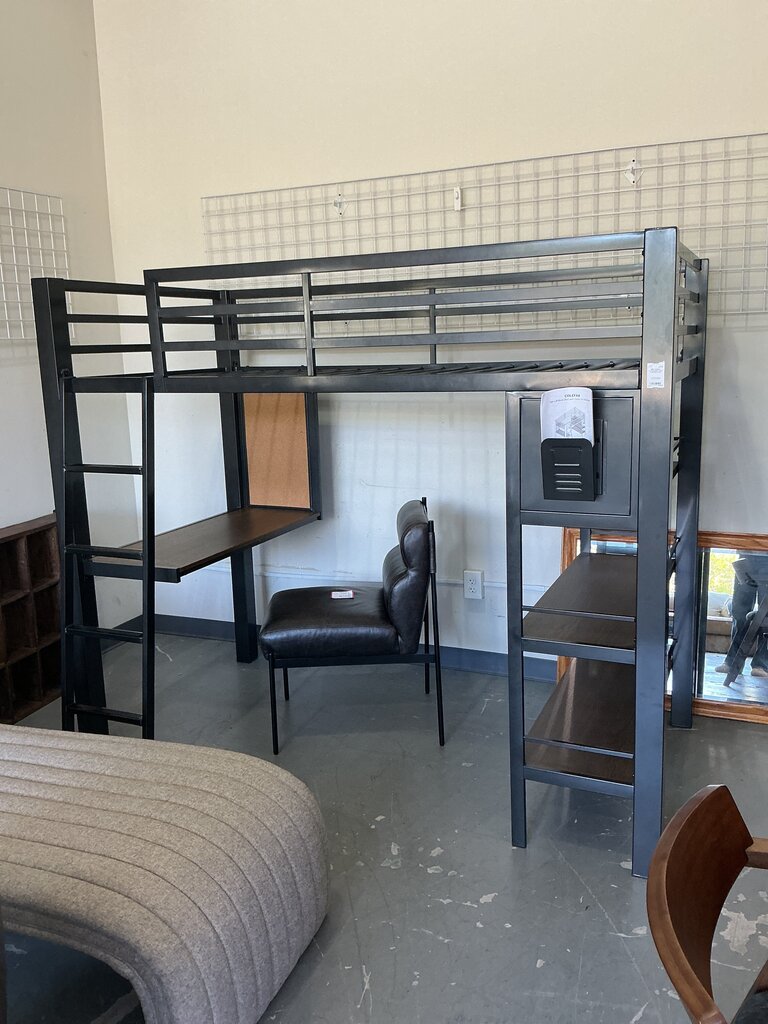 Colefax Avenue Dark Grey Loft Bed (Twin)