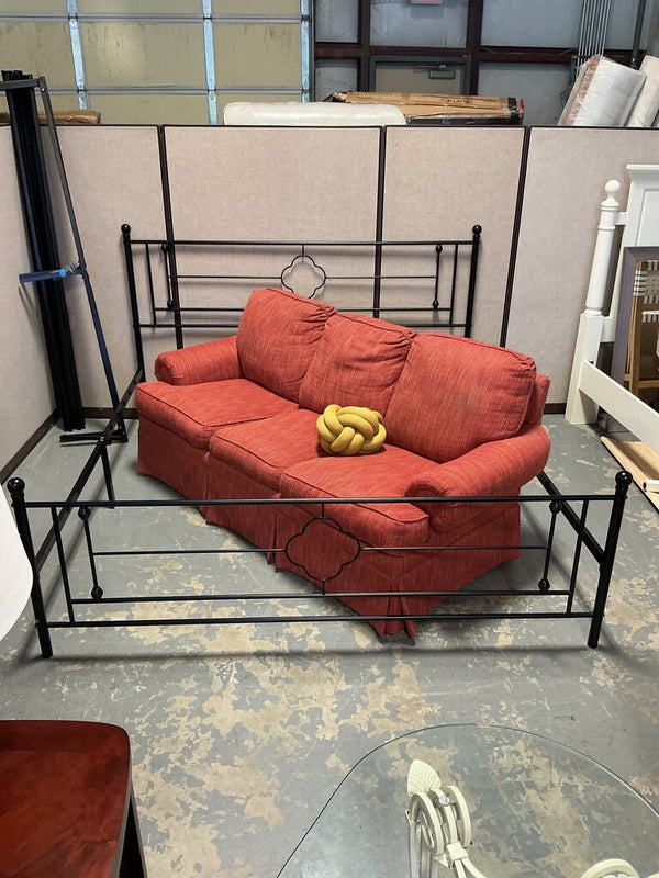 Black Metal King Bed