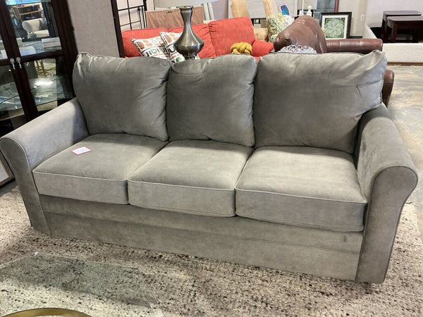 Light Gray La-Z-Boy Sleeper Grey Microsuede (As-Is, Tears)