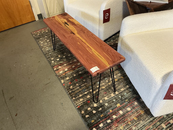 Cedar Bench with Hairpin Legs