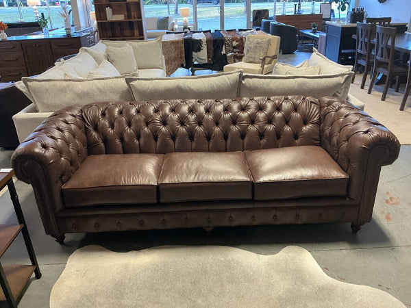 Rondell Leather Sofa- Revelation Fudgecicle