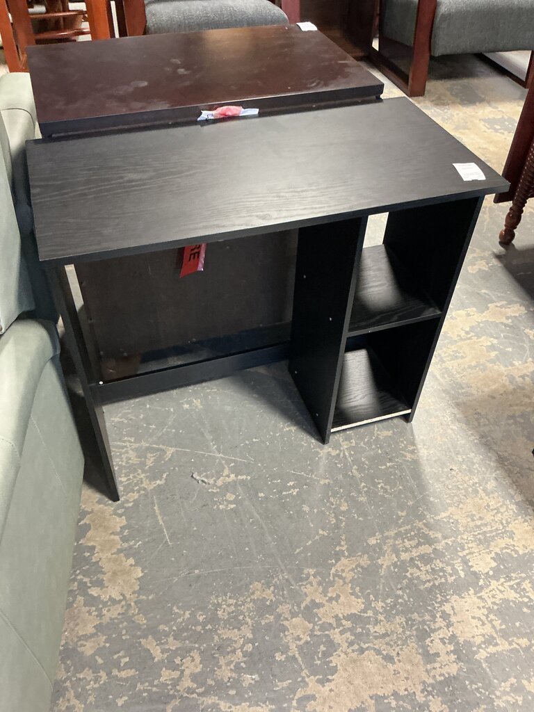 Small Black Laminate Desk