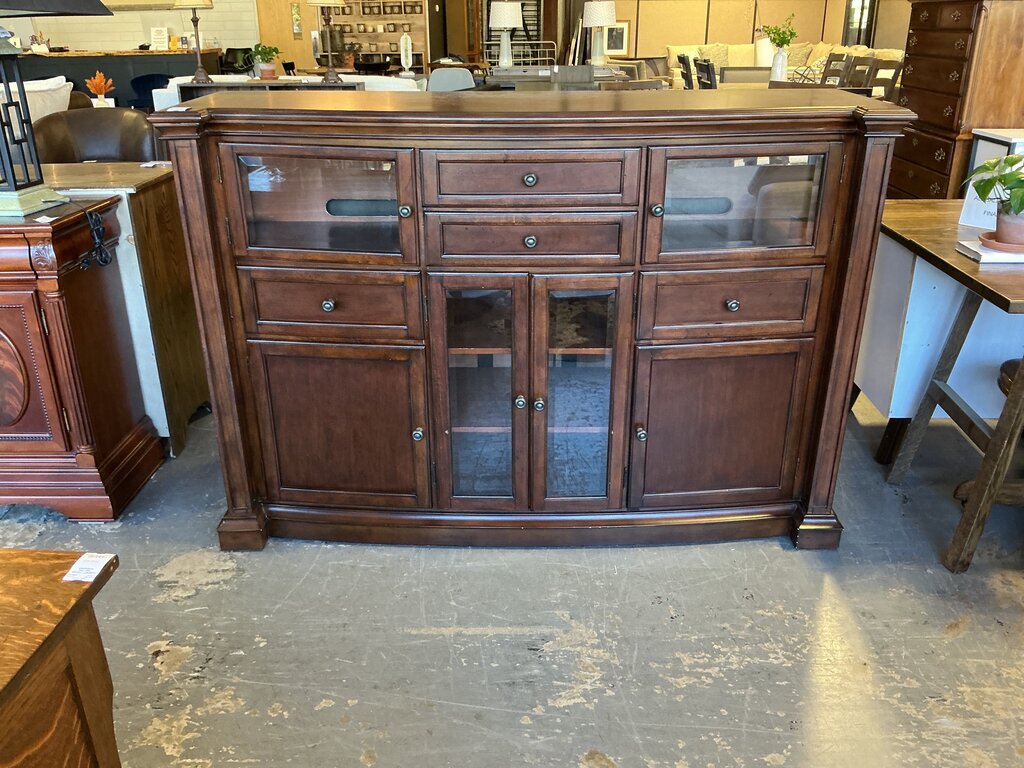 Dark Wood Media Cabinet