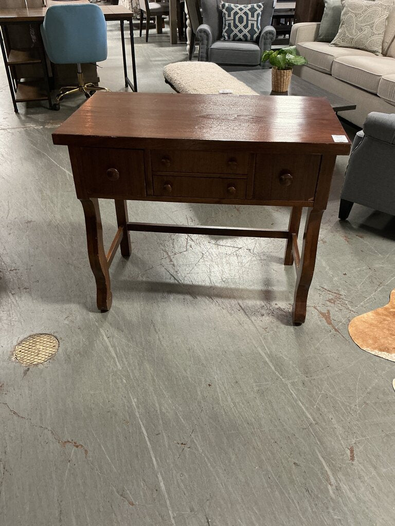 Small Vintage Desk 4 Drawers
