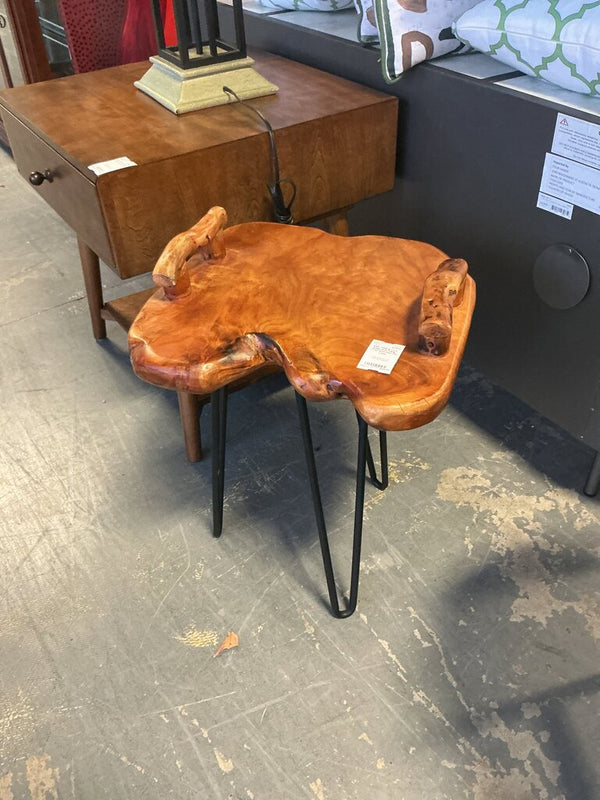 Live Edge End Table /Tray with Hair Pin Legs