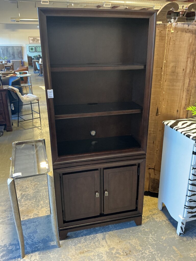 Dark Wood Bookcase/Cabinet