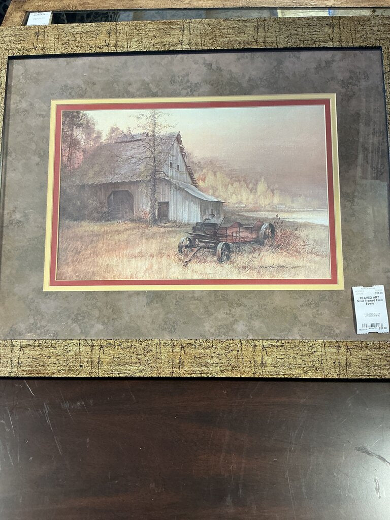Small Framed Farm Scene