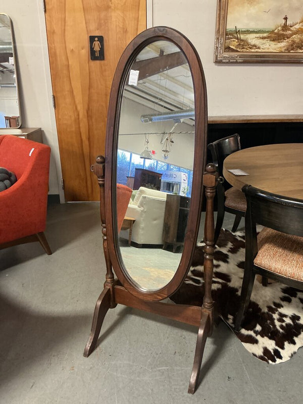 Oval Standing Floor Mirror