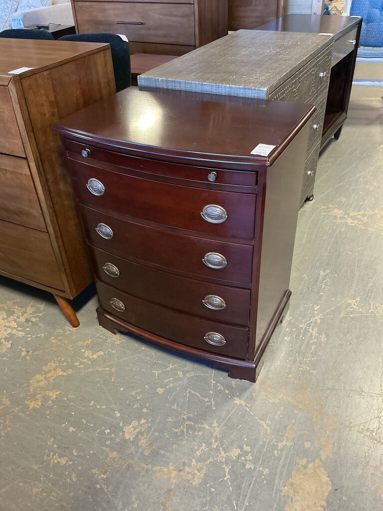 Cherry 4 Drawer Nightstand (as-is)