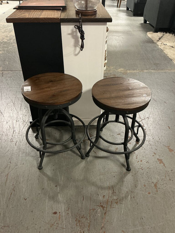 Industrial Bar Stools (PAIR)