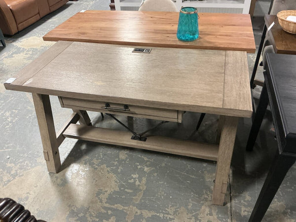 Grey X-Base Desk (as-is top)