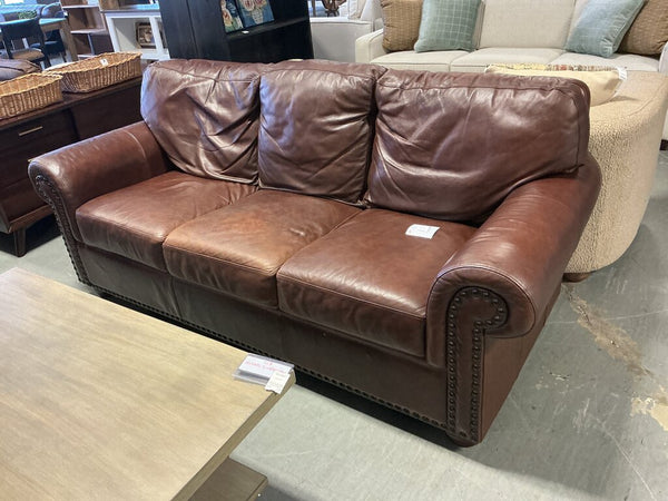 Haverty's 3 Cushion Leather Sofa