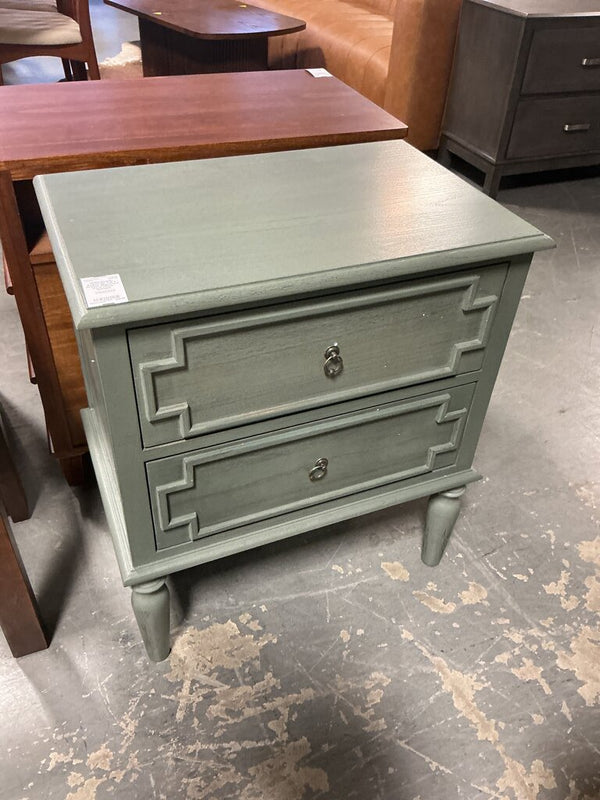August 28'' Tall 2 - Drawer Nightstand (as-is corner damage)