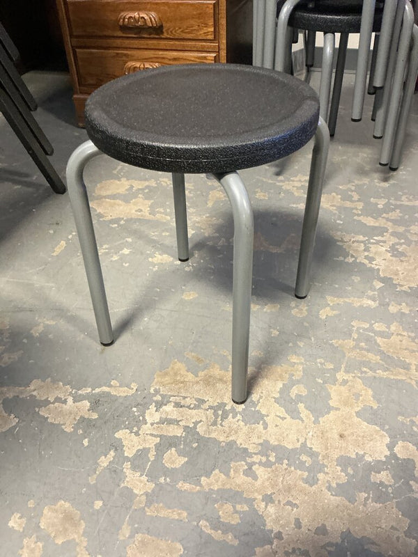 Black Plastic Children's Stool (Set of 6)