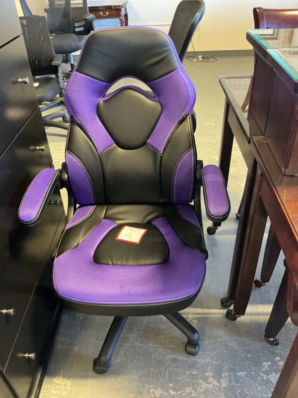 Black & Purple Ergonomic Office Chair
