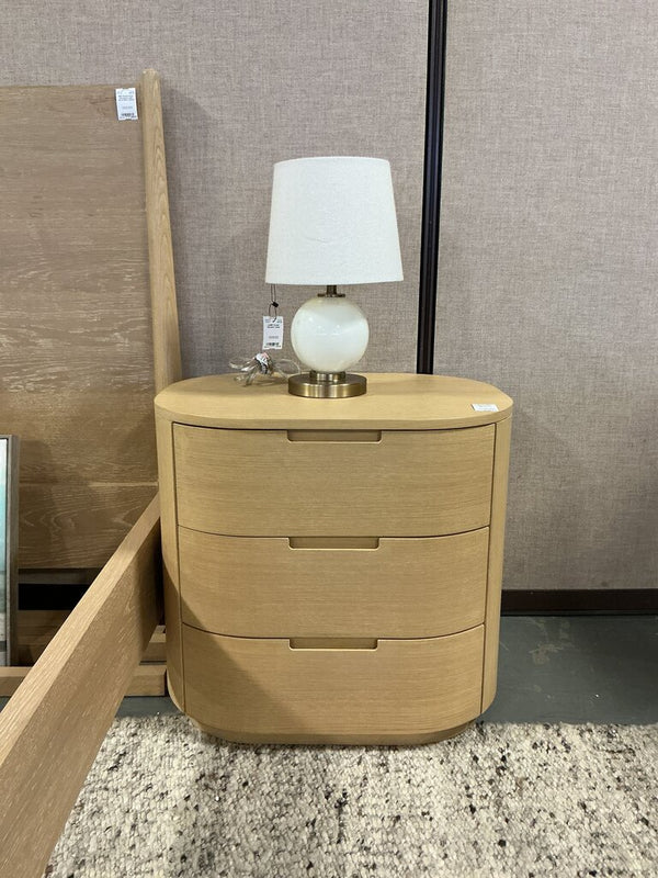 Restoration Hardware- 3 Drawer Light Wood Nightstand