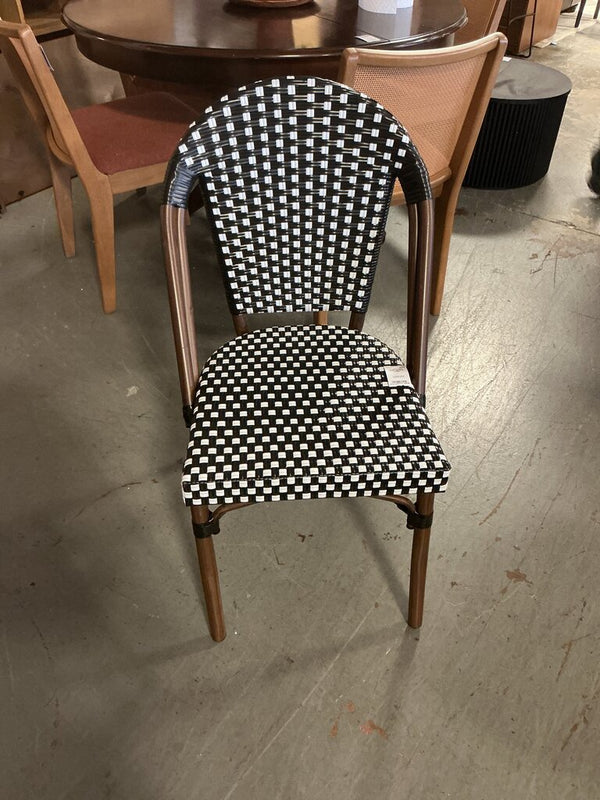 H Side Chair- Black & White