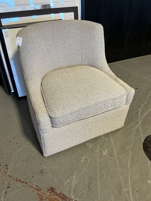 Bassett Grey Swivel Chair